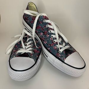 Converse Canvas Sneaker Denim Roses WOMENS 11